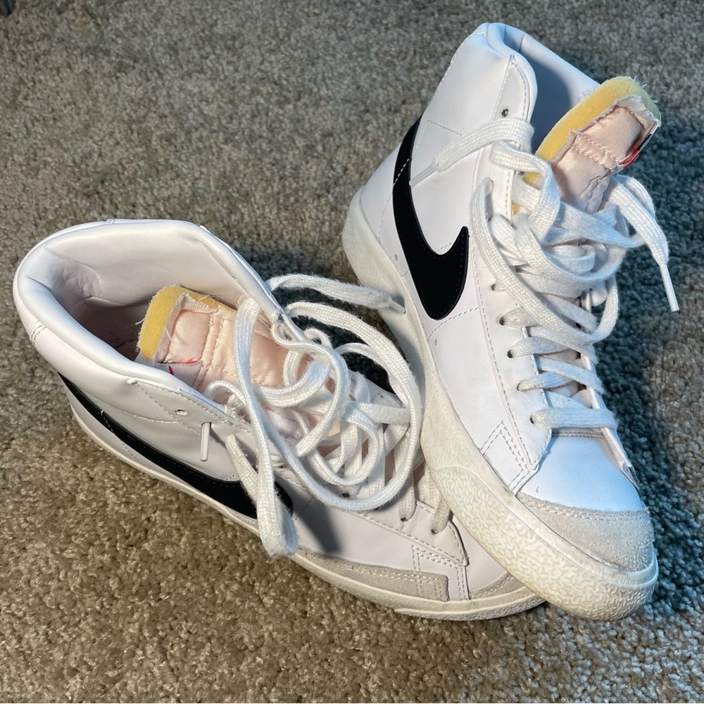 Nike White Blazers